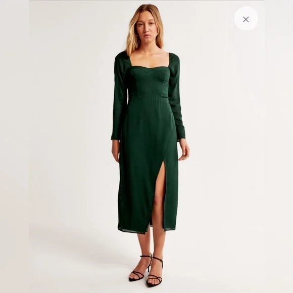 Abercrombie & Fitch | Dresses | Abercrombie Dark Green Midi Dress | Poshmark Abercrombie & Fitch | Dresses | Abercrombie Dark Green Midi Dress | Poshmark